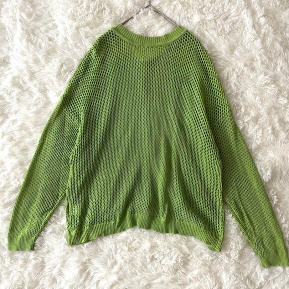 Suckle Openwork Cardigan M Light Green Outerwear - Picture 5 of 7